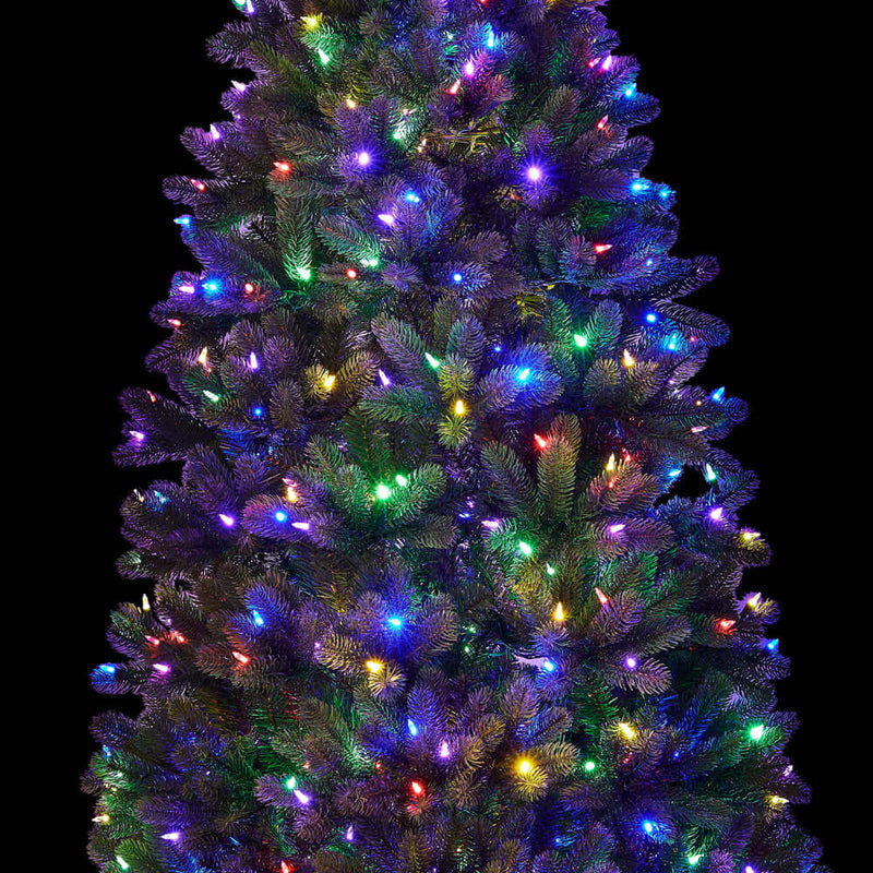 6.5' Royal Fir Slim Artificial Christmas Tree with 500 Warm White & Multi-Color LED Lights