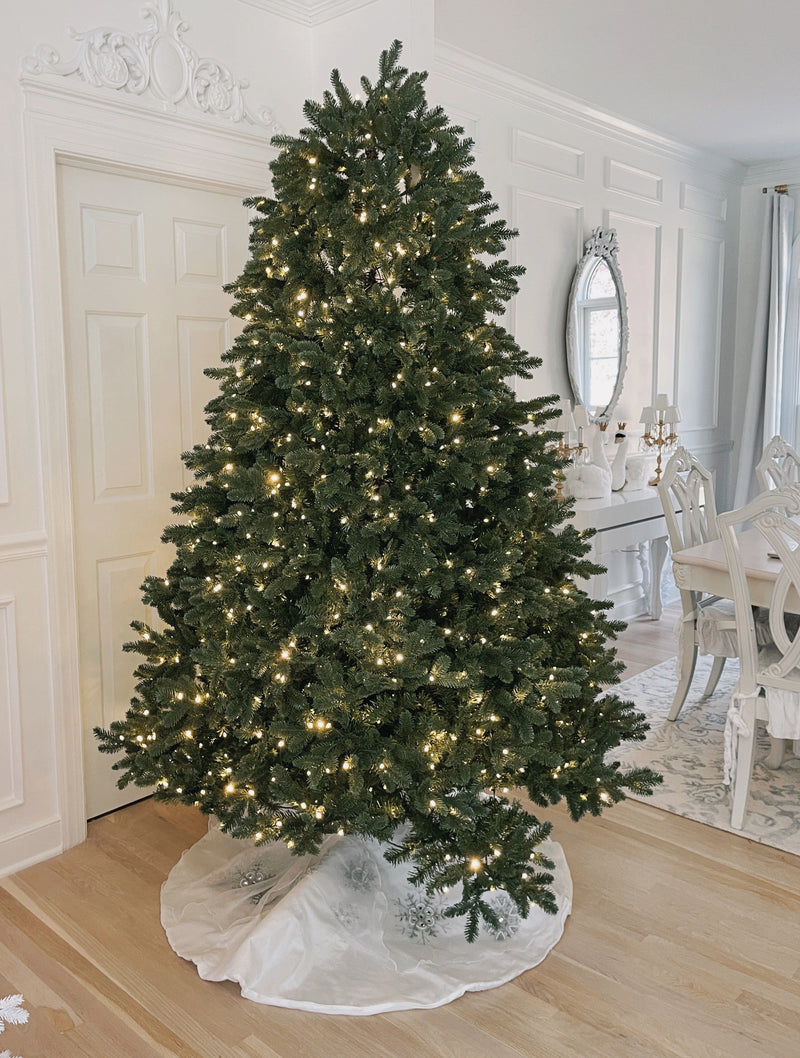 7.5' Aspen Fir Tree with 1400 Warm White & Multi-Color LED Lights