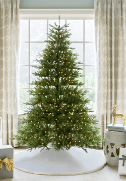 7.5' Alpine Fir Artificial Christmas Tree 800 Warm White Led Lights