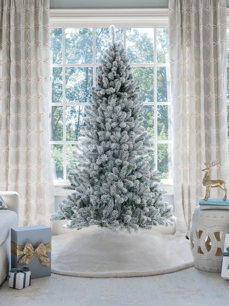9' Prince Flock® Artificial Christmas Tree Unlit
