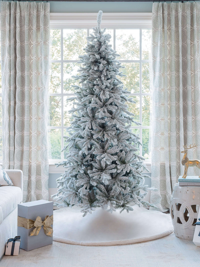 (Open Box) 6.5' Queen Flock® Slim Artificial Christmas Tree Tree Unlit, FINAL SALE