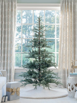 (OPEN BOX) 8' King Noble Fir Artificial Christmas Tree Unlit, Final Sale