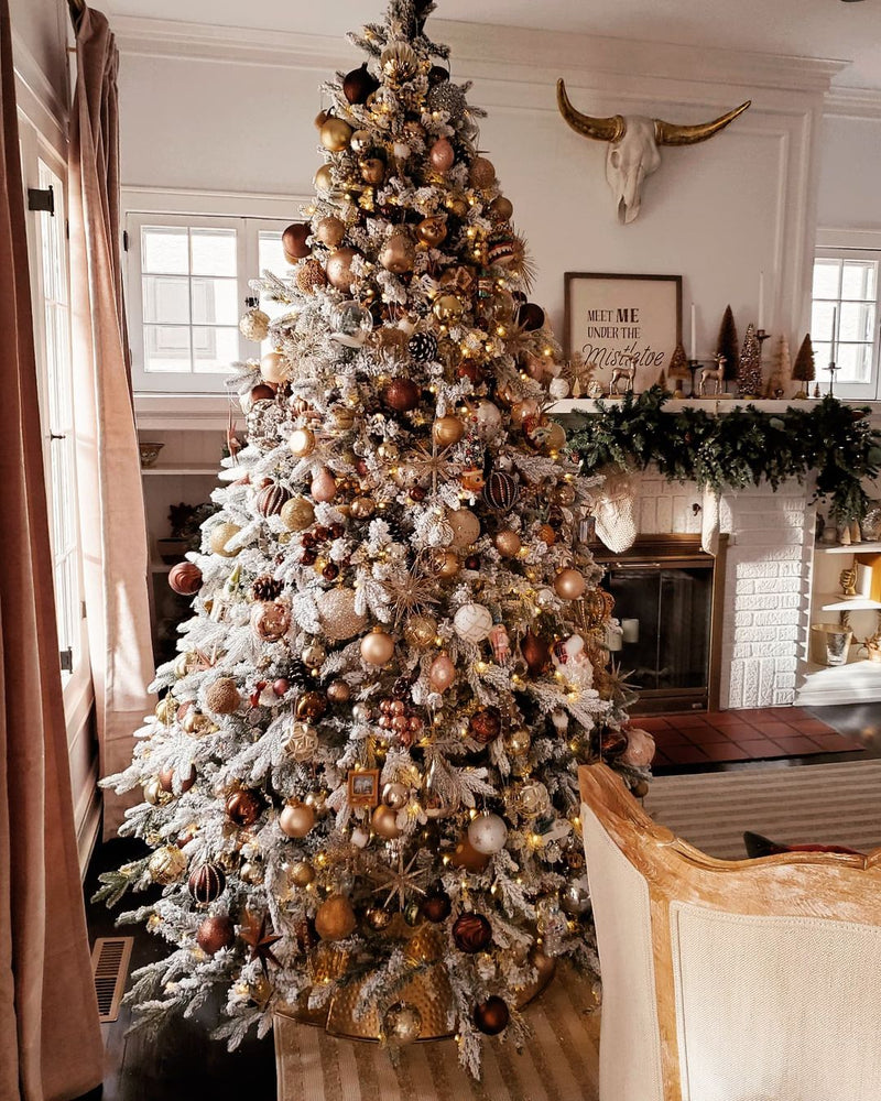 9' Queen Flock® Artificial Christmas Tree Unlit