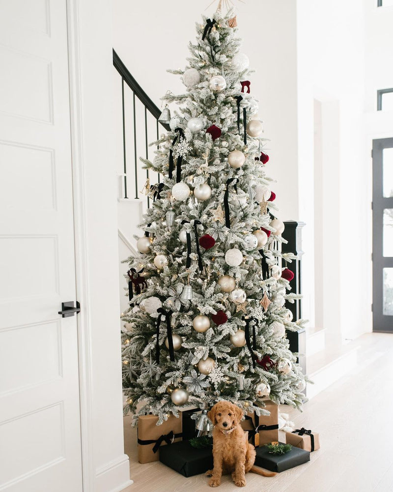 9' Queen Flock® Slim Artificial Christmas Tree Unlit