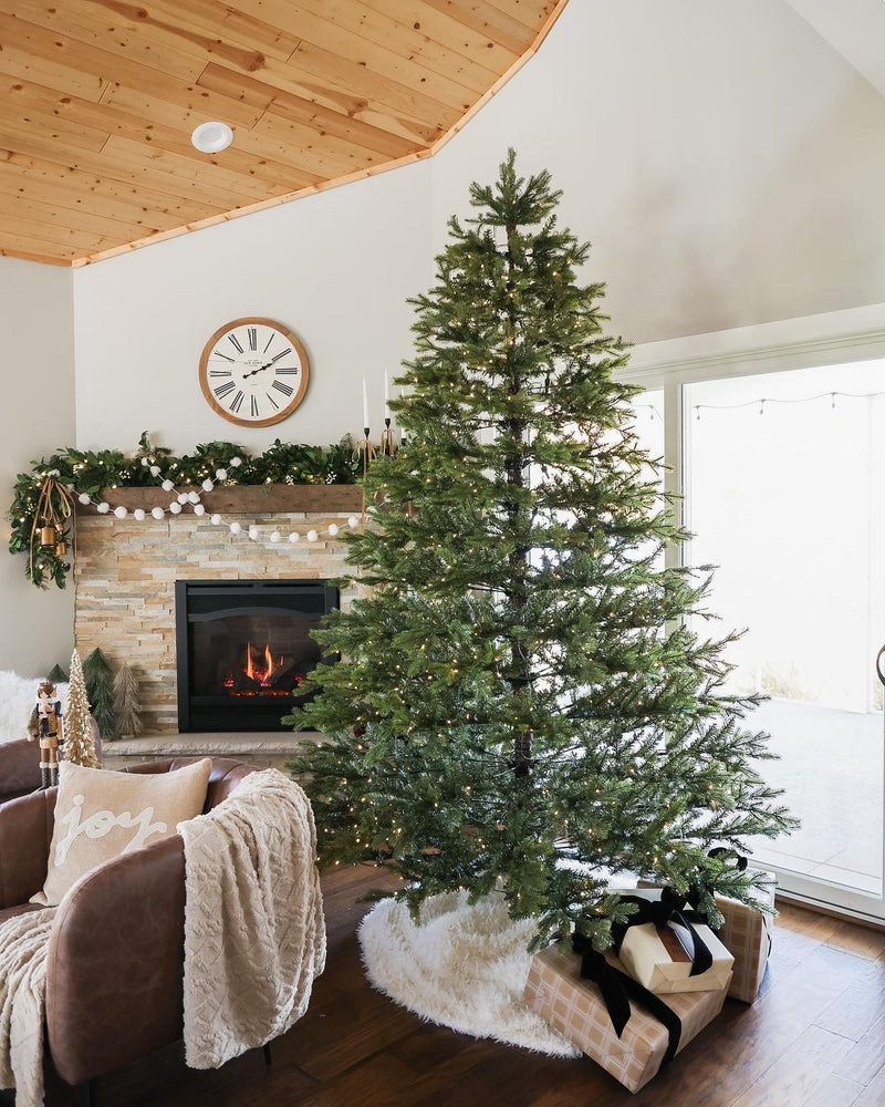 7.5' Rushmore Fir Artificial Christmas Tree 750 Warm White Led Lights