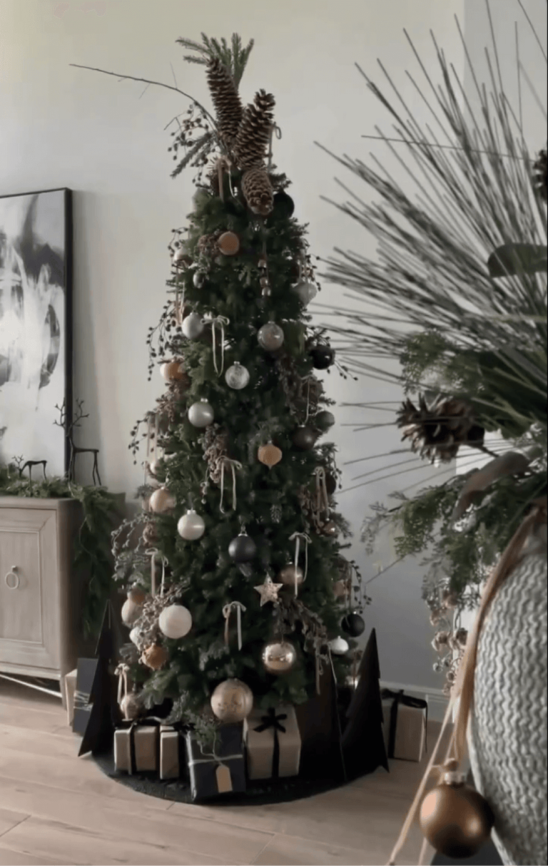 9' Yorkshire Fir Slim Artificial Christmas Tree Unlit