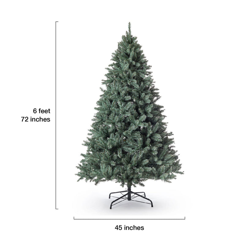6' Tribeca Spruce Blue Artificial Christmas Tree Unlit
