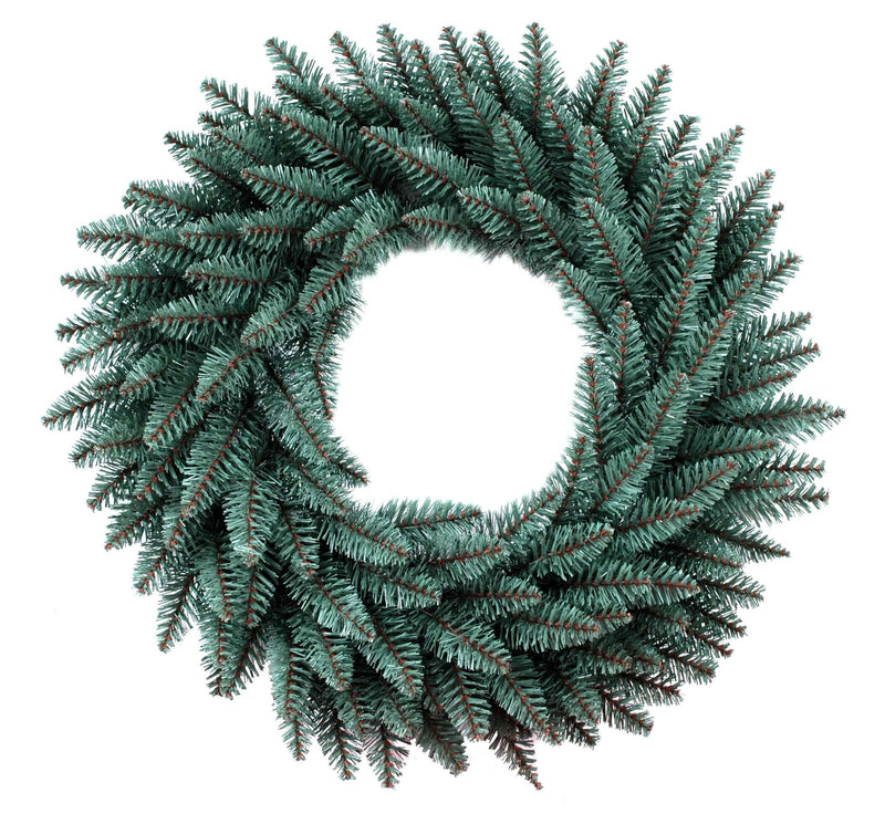24" Tribeca Spruce Blue Wreath Unlit